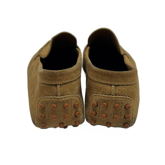 TOD\'S Men\'s Gommino Driving Shoes in Nubuck Suede Loafers Brown Tan US 9.5 main image 4